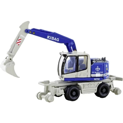 Afbeelding van Minis by Lemke LC4259 N Bouwvoertuig Liebherr A922 spoorwegbouw graafmachine KIBAG (CH) met dieplepelbak