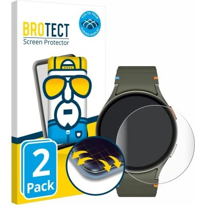 Afbeelding van BROTECT Screenprotector voor Samsung Galaxy Watch 7 (44 mm) Folie Beschermfolie transparant volledig dekking (2 Stuks)