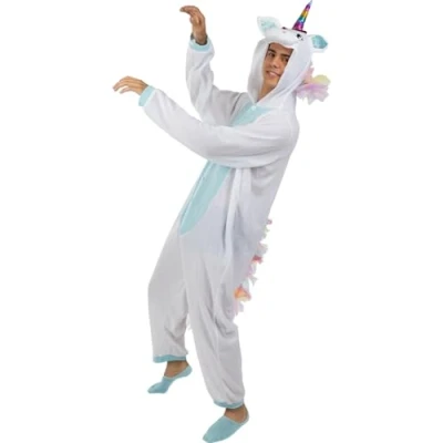 Afbeelding van FUNIDELIA Blauw Eenhoorn Onesie Kostuum Maat: L XL