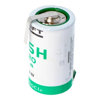 Afbeelding van SAFT LSH 20 lithiumbatterij 3.6V Primaire LSH20 met Z soldeertags