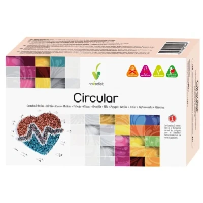 Afbeelding van Novadiet Circulaire flessen met Rusco, Routine, Bosbessen, Kastanje, Melilothe, Ginkgo, Helpt bij de veneuze circulatie, vermindert zwelling, vermoeide beenzwaarte 20