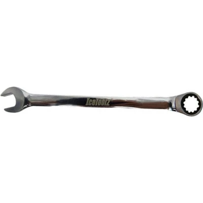 Afbeelding van Icetoolz Ring /steeksleutel Met Ratel 14 Mm Chroom vanadium