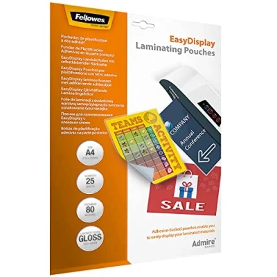 Afbeelding van Fellowes Admire A4 Lamineerhoezen EasyDisplay