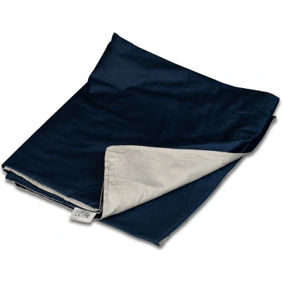 Afbeelding van Hoes voor de verzwaringsdeken van Ella Gemaakt 11kg en 13kg variant 200x200cm 100% biologisch katoen Blauw &amp; grijs