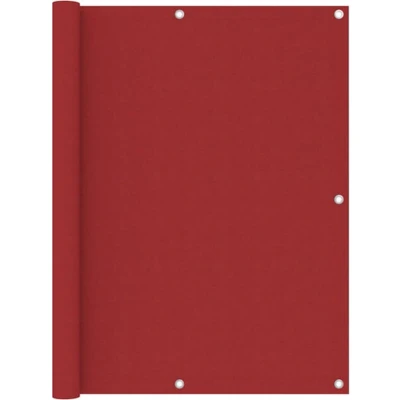 Afbeelding van Balkonscherm 120x500 cm oxford stof rood