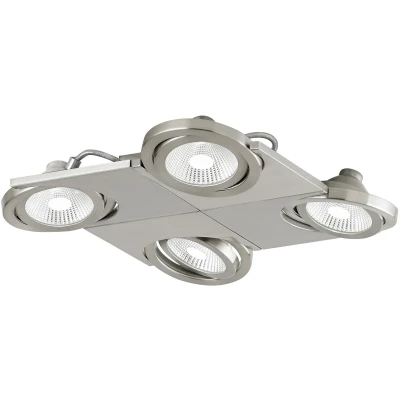 Afbeelding van EGLO design Brea Spot 4 Lichts Nikkel Mat Wit, Helder