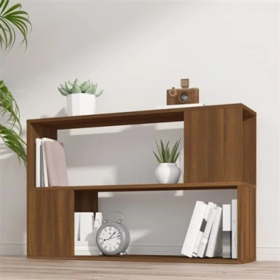 Afbeelding van Boekenkast 100x24x63 cm bewerkt hout bruineikenkleurig
