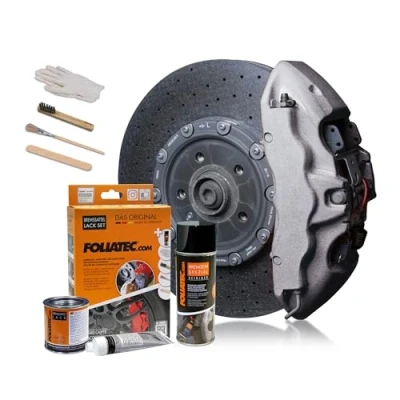 Afbeelding van Foliatec Remklauwlakset stratos zilver metallic 3 componenten