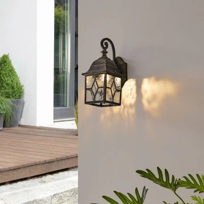 Afbeelding van Lindby Purnima wandlamp in lantaarn optiek