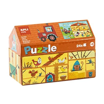 Afbeelding van APLI Kids Casita Puzle boerderij, 24 stuks, meerkleurig, 17354