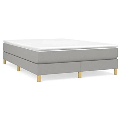 Afbeelding van Boxspringframe stof lichtgrijs 140x200 cm
