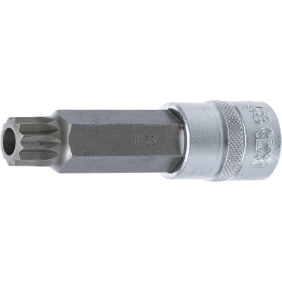 Afbeelding van BGS Dopsleutelbit lengte 100 mm 1/2&quot; veeltand (voor XZN) met boring M18