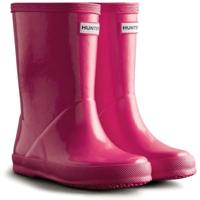 Afbeelding van Hunter Regenlaarzen voor kinderen Kids first classic Gloss Roze maat 23EU