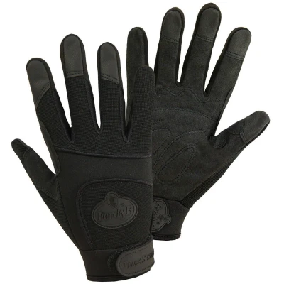 Afbeelding van FerdyF. BLACK SECURITY Mechanics 1911 11 Montagehandschoen Clarino kunstleer Maat (handschoen): 11, XXL EN 388 Cat II 1 paar
