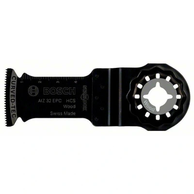 Image de BOSCH AIZ 32 EPC HCS Lame de scie Starlock pour bois, Curved Tec x 50 mm 2608661904