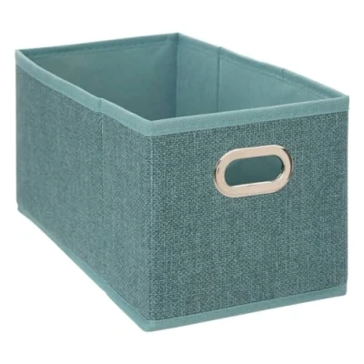 Afbeelding van 5Five Opbergmand petrol blauw 15 x 31 cm (S) Opvouwbaar