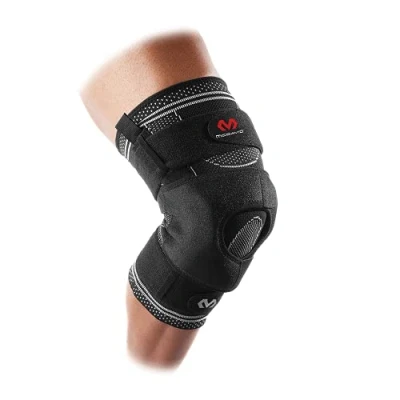 Afbeelding van MC David Elite Enginrd Elastic Knee Brace Zwart