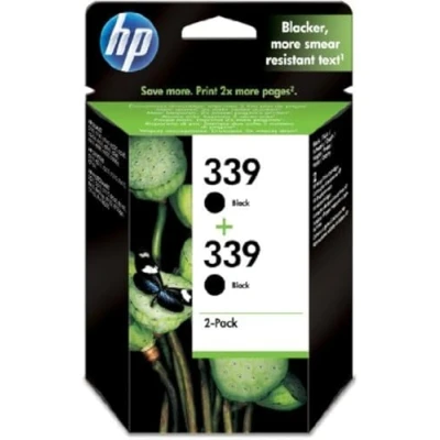 Afbeelding van HP 339 inktpatronen, zwart, 2 stuks