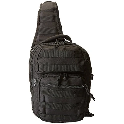 Afbeelding van BLACK ONE STRAP ASSAULT PACK SMALL BACKPACK SLINGBAG
