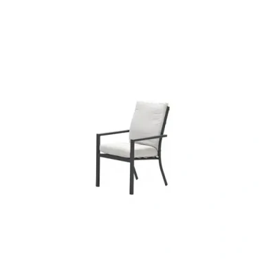 Afbeelding van Sergio dining fauteuil carbon black desert sand Aluminium Garden Impressions