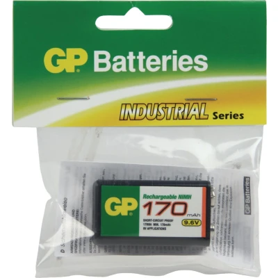 Afbeelding van GP Oplaadbare 9V batterij (blok) GPIND17R9HC1 NiMH 9.6 V 170 mAh 1 stuk(s)