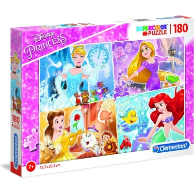 Afbeelding van Clementoni Supercolor Legpuzzel Disney Princess 180 Stukjes