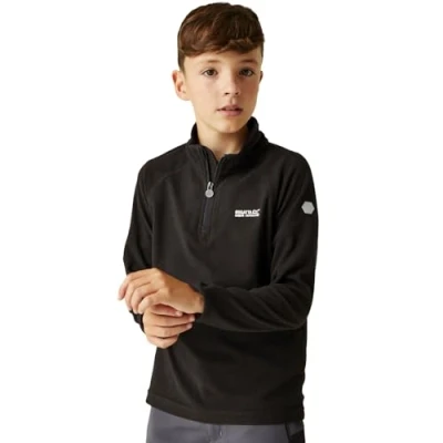 Afbeelding van De Loco sportieve fleece van Regatta kinderen zwart