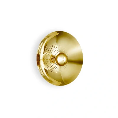 Afbeelding van Wandlamp Gezocht, stekker, ijzer, goud, Ø 32 cm