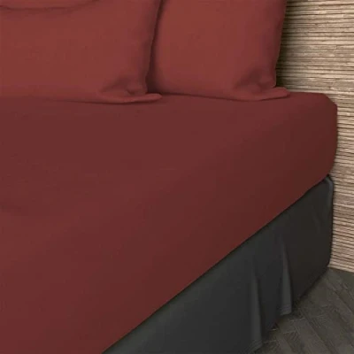 Afbeelding van Soleil d&#039;ocre Hoeslaken, Katoen, Rood, 140 x 190 cm