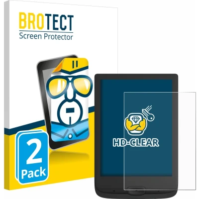 Afbeelding van BROTECT Screenprotector voor PocketBook Basic Lux 4 Folie Beschermfolie transparant (2 Stuks)