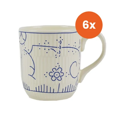 Afbeelding van Royal Boch Set 6x Beker 0,18L Copenhague