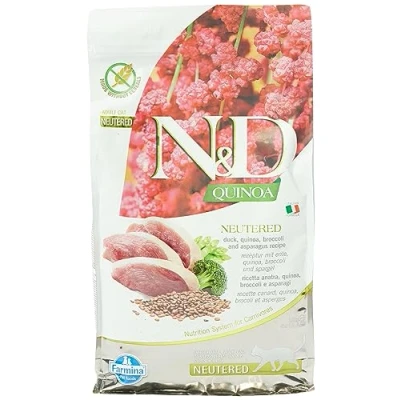 Afbeelding van N&amp;D Quinoa voeding voor de gecastreerde kat Eend 1,5 kg