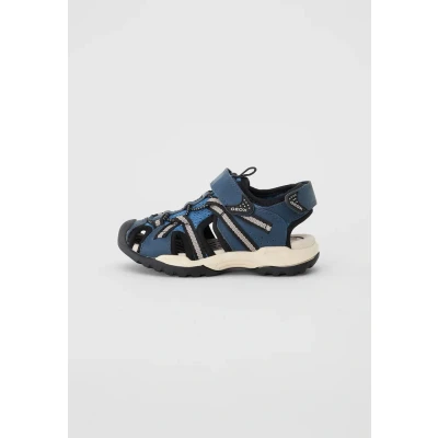 Afbeelding van Geox Borealis Outdoorsandalen voor kinderen, Maat: 31, Denim/grey Leer en textiel
