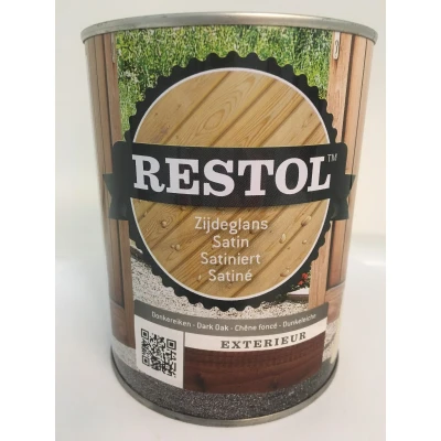Afbeelding van Restol Houtolie Zijdeglans Ebbenzwart 1 liter