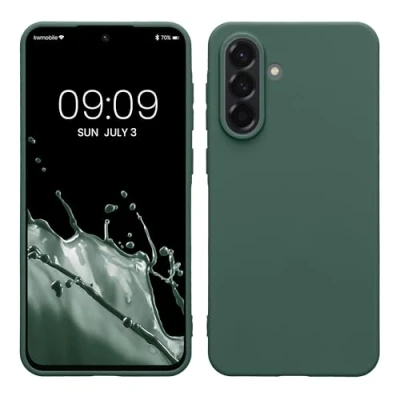 Afbeelding van kwmobile telefoonhoesje geschikt voor Samsung Galaxy A56 5G Hoesje smartphone Back cover in dennengroen