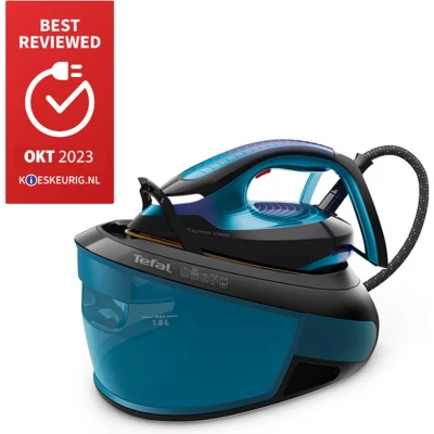 Afbeelding van Tefal SV8151 Express vision Stoomgenerator Anti Kalkreservoir Blauw