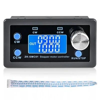 Afbeelding van Stappenmotorcontroller, DC 5 30 V, stappenmotor voor NEMA 17 23, DC5 30V 4A motor, geïntegreerde kaart, vooruit/achterpulssnelheid instelbaar, hoek met display