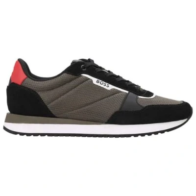 Afbeelding van BOSS KAI Sneakers laag, Heren, Maat: 39, Open green Leer en textiel