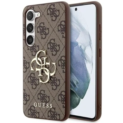 Afbeelding van Guess 4G Metal Logo Back Case Geschikt voor Samsung Galaxy S24 Plus (S926) Bruin