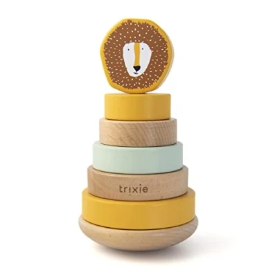 Afbeelding van Trixie Wooden Stacking TOY MR LION Houten speelgoed voor kinderen, Maat: One Size, Multi coloured