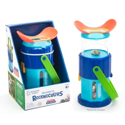 Afbeelding van Learning Resources GeoSafari Jr Rocknoculars, 3 x vergroting voor stenen en edelstenen, geologie kinderen, wetenschappelijk speelgoed, interactief leren, buitenspeelgoed, vanaf 4 jaar