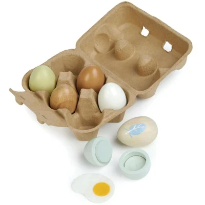 Afbeelding van Tender leaf toys eierdoosje met 6 eieren