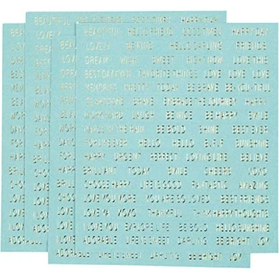 Afbeelding van Stickers vel 10x11 5 cm turquoise 4stuks