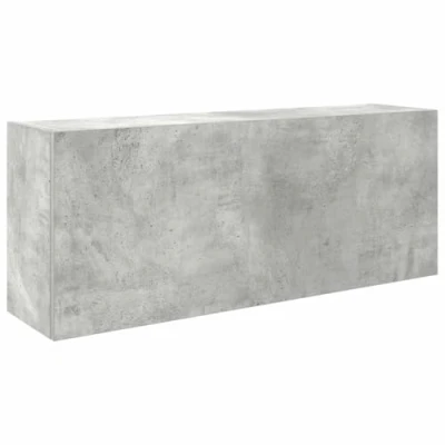 Afbeelding van Badkamerwandkast 100x25x40 cm bewerkt hout betongrijs