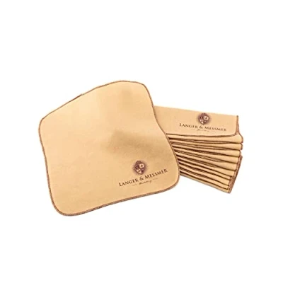 Afbeelding van Langer &amp; Messmer katoenen stof, 10 stuks, Beige
