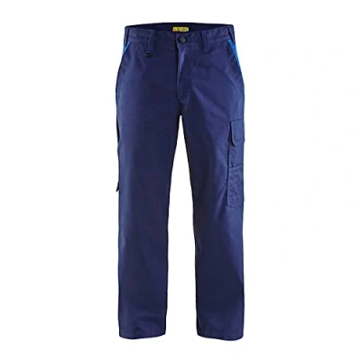 Afbeelding van Blaklader Industrie werkbroek stretch 1444 1832 Marineblauw/Korenblauw C152