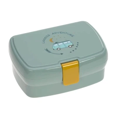 Image de LÄSSIG Adventure Bus Boîte à déjeuner, pour enfant, avec compartiments amovibles, sans BPA, menthe