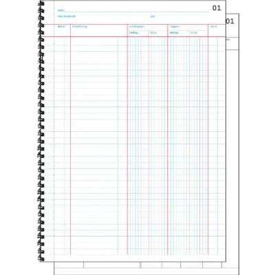Afbeelding van Sigel Expres Kasboek Met Btw Kolom, Ft A4, Nederlandstalig, Dupli (50 X 2 Vel) Bedrijfsformulieren