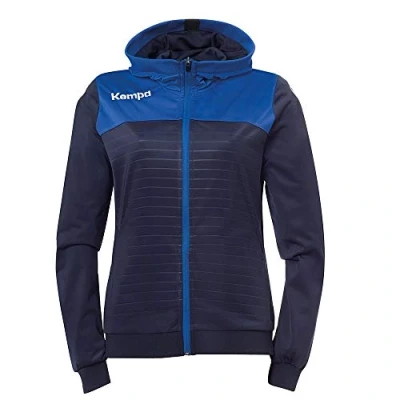 Afbeelding van Kempa Emotion 2.0 Jas met Capuchon Dames Marine Blauw Royal Maat XS