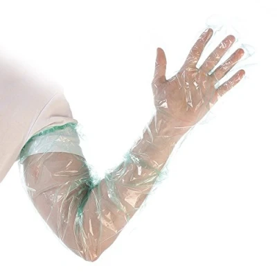 Afbeelding van Veterinaire handschoenen wegwerp Softline Extra Lang 50st. met elastiek lange